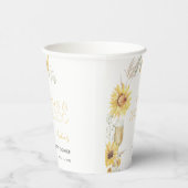 Gobelets En Papier Pétales et Procuco Boho Fête des mariées de tourne (Droite)
