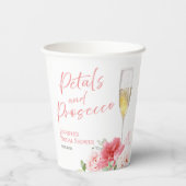 Gobelets En Papier Pétales et Prosecco | Réception de mariage dans un (Verso)