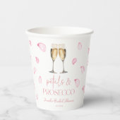 Gobelets En Papier Pétales & Prosecco Champagne Enterrement de Vie de (Recto)