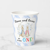 Gobelets En Papier Peter et Flopsy Coupe de papier d'anniversaire (Recto)