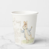 Gobelets En Papier Peter le lapin Un Baby shower lapin (Verso)