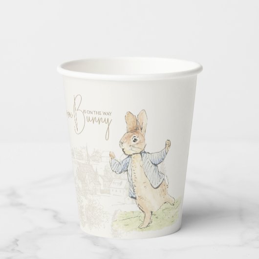 Gobelets En Papier Peter le lapin Un Baby shower lapin (Verso)