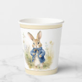 Gobelets En Papier Peter Le Rabbit Aquarelle Anniversaire (Verso)