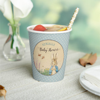 Gobelets En Papier Peter Rabbit | Baby shower garçon