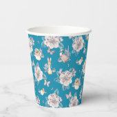 Gobelets En Papier Peter Rabbit | Blue Floral Garden Motif (Verso)
