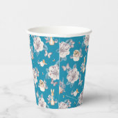 Gobelets En Papier Peter Rabbit | Blue Floral Garden Motif (Droite)