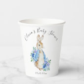 Gobelets En Papier Peter Rabbit Bunny Baby shower personnalisé (Recto)