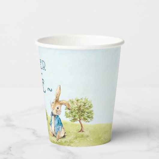 Gobelets En Papier Peter Rabbit Garçon de bébé premier anniversaire (Verso)