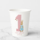 Gobelets En Papier Peter Rabbit | Papier d'anniversaire pour la premi (Recto)