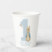 Gobelets En Papier Peter Rabbit | Premier anniversaire du bébé (Recto)