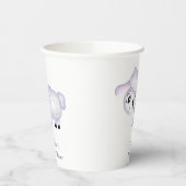 Gobelets En Papier Petit agneau Baby shower mouton positif (Gauche)