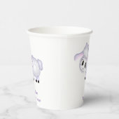 Gobelets En Papier Petit agneau Baby shower mouton positif (Droite)