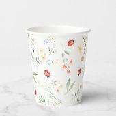 Gobelets En Papier Petit Amour Bug Garden Baby shower Baby shower (Verso)