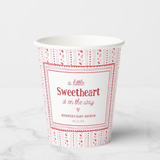 Gobelets En Papier Petit amour Valentine's Shower Favors (Recto)