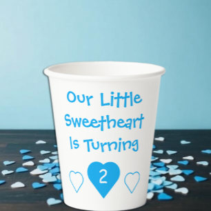 Gobelets En Papier Petit anniversaire chéri