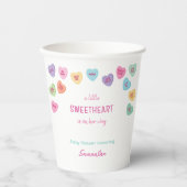 Gobelets En Papier Petit baby shower amoureux (Recto)