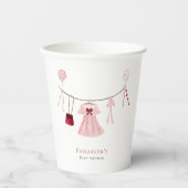 Gobelets En Papier Petit Baby shower amoureux Valentine Custom (Recto)