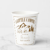 Gobelets En Papier Petit baby shower boho de camper personnalisé (Verso)