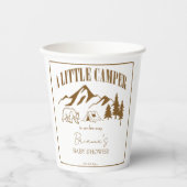 Gobelets En Papier Petit baby shower boho de camper personnalisé (Recto)