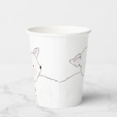 Gobelets En Papier Petit Baby shower d'agneau (Droite)