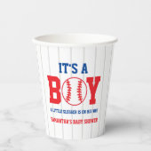 Gobelets En Papier Petit Baby shower De Baseball Slugger (Recto)