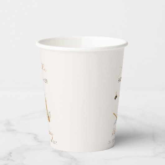 Gobelets En Papier Petit Baby shower de miel doux (Gauche)