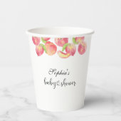 Gobelets En Papier Petit baby shower de pêche (Recto)