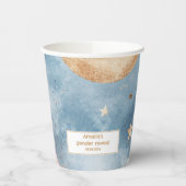 Gobelets En Papier Petit baby shower étoilé tordu (Gauche)