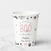 Gobelets En Papier Petit Baby shower fille d'Halloween Boo (Verso)