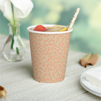 Gobelets En Papier Petit baby shower motif de crevettes