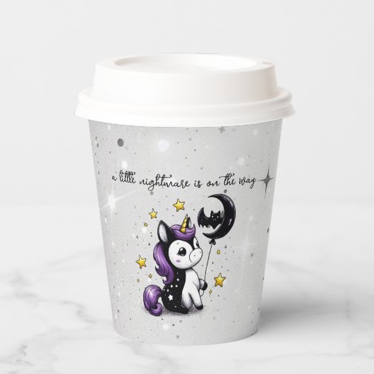 Gobelets En Papier Petit Baby shower Unicorn (Recto)