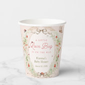 Gobelets En Papier Petit Bébé Boho Fête de Naissance (Recto)