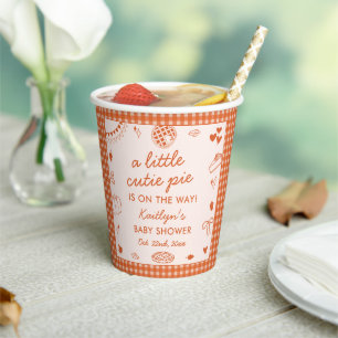 Gobelets En Papier Petit Bébé Sucré En Route ! Fête de Naissance Auto