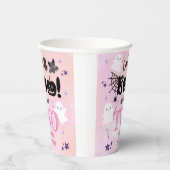 Gobelets En Papier Petit Boo ! Fille rose mignonne Halloween 2e anniv (Droite)