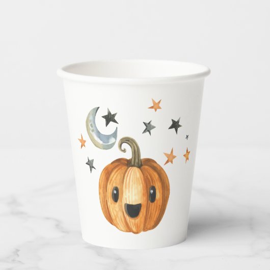 Gobelets En Papier Petit Boo Halloween Baby shower tasse de papier (Recto)