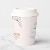 Gobelets En Papier Petit Boo Halloween fantôme fille baby shower (Gauche)