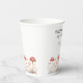 Gobelets En Papier Petit Champignons Fleur sauvage Baby shower tasse (Droite)