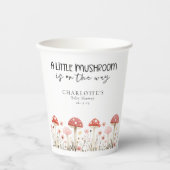 Gobelets En Papier Petit Champignons Fleur sauvage Baby shower tasse (Recto)