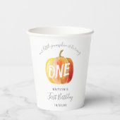 Gobelets En Papier Petit Citrouille 1er anniversaire (Verso)