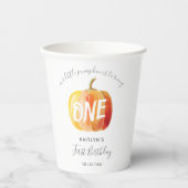 Gobelets En Papier Petit Citrouille 1er anniversaire (Recto)