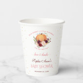 Gobelets En Papier Petit Citrouille Baby shower Thanksgiving (Verso)