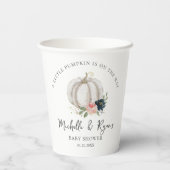 Gobelets En Papier Petit Citrouille En Route Baby shower (Verso)