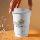 Gobelets En Papier Petit Citrouille en route Baby shower