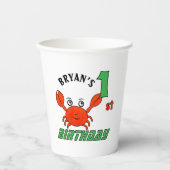 Gobelets En Papier Petit crabe (Recto)