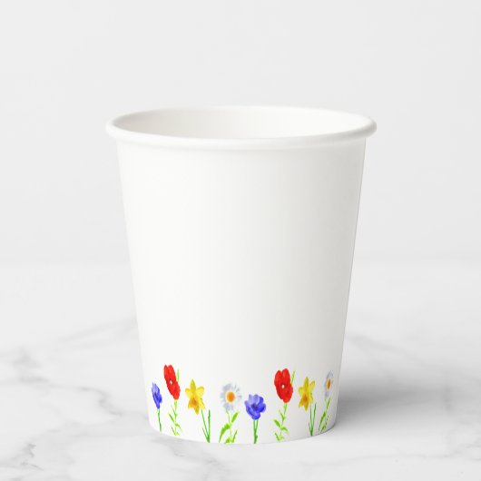 Gobelets En Papier Petit Fleur sauvage 1er anniversaire (Verso)