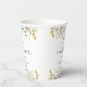 Gobelets En Papier Petit fleur sauvage en route baby shower (Droite)