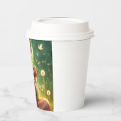 Gobelets En Papier Petit gardien de dragon avec papillons (Gauche)