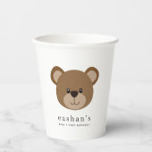 Gobelets En Papier Petit ours (Recto)