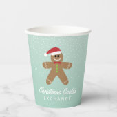 Gobelets En Papier Petit pain d'épice homme Noël Cookie Exchange Pap (Recto)
