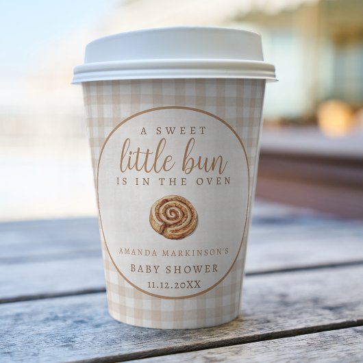 Gobelets En Papier Petit petit pain sucré dans le Baby shower Neutre